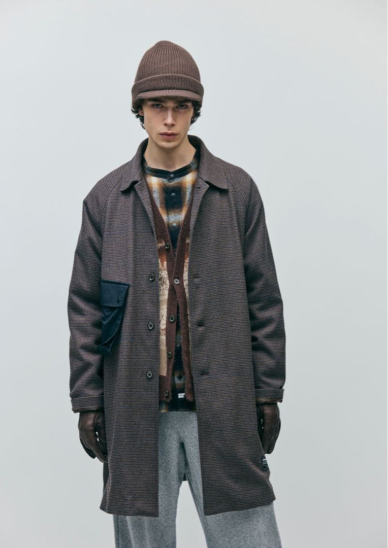 ジャケット・アウター NEIGHBORHOOD GC CHECK BALCOLLAR COAT