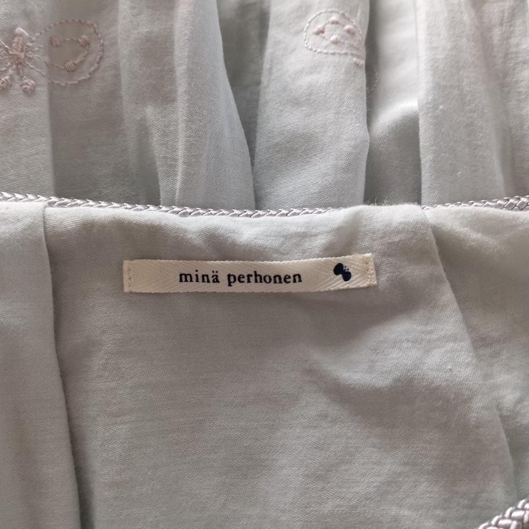 MinaPerhonen ミナペルホネン　スカート　刺繍　蝶　日本製　X1700
