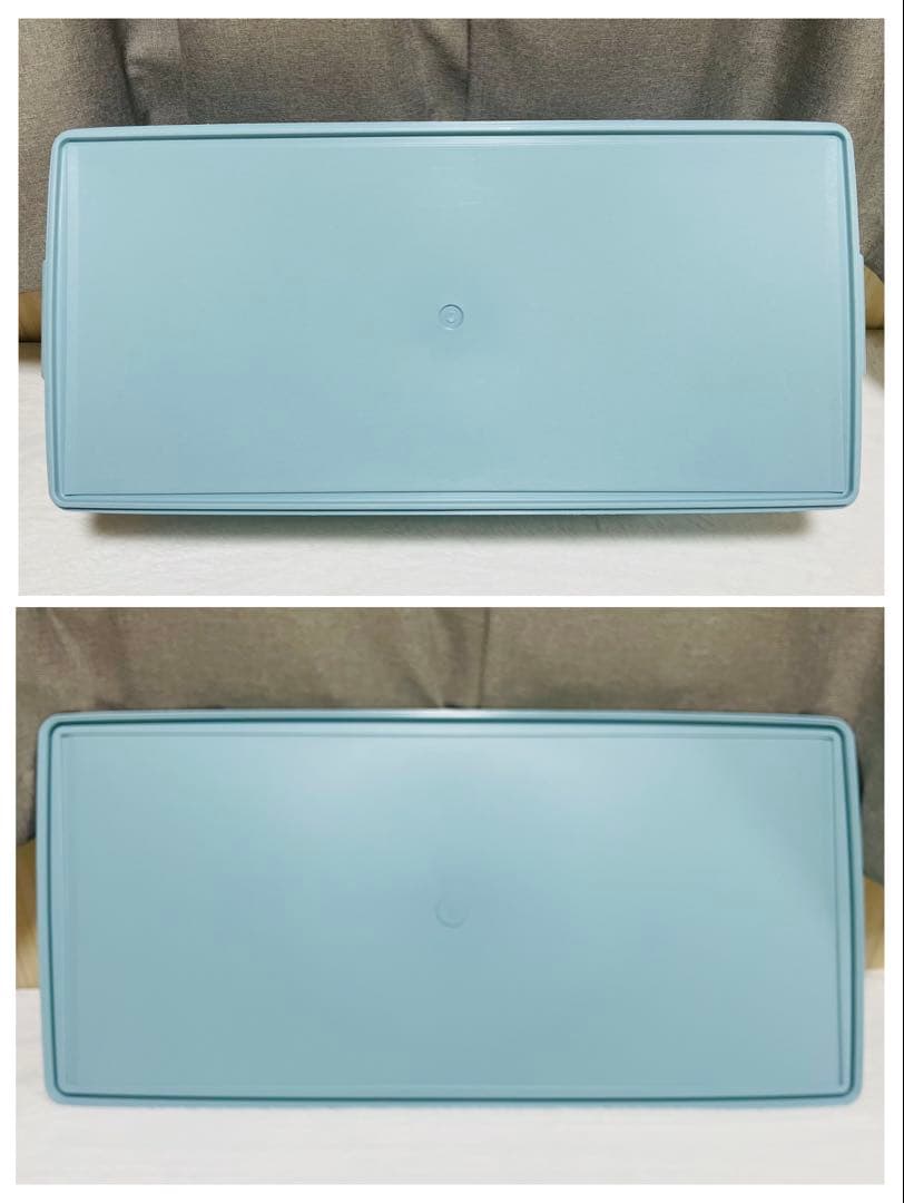 2個セット/送料込み/タッパーウェア/ディープ/ロング/スーパーケース/水色