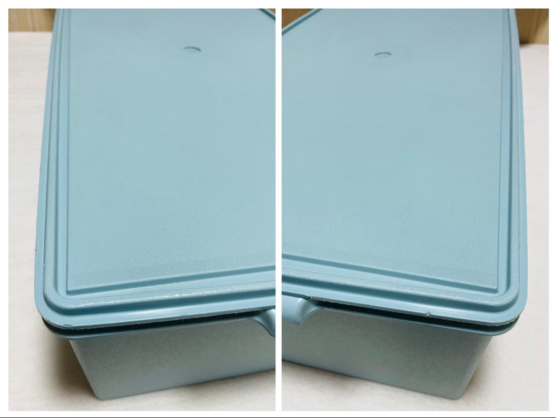 2個セット/送料込み/タッパーウェア/ディープ/ロング/スーパーケース/水色