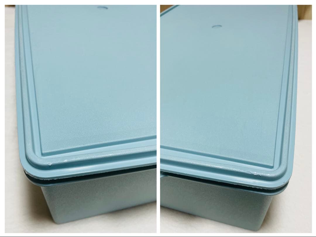 2個セット/送料込み/タッパーウェア/ディープ/ロング/スーパーケース/水色