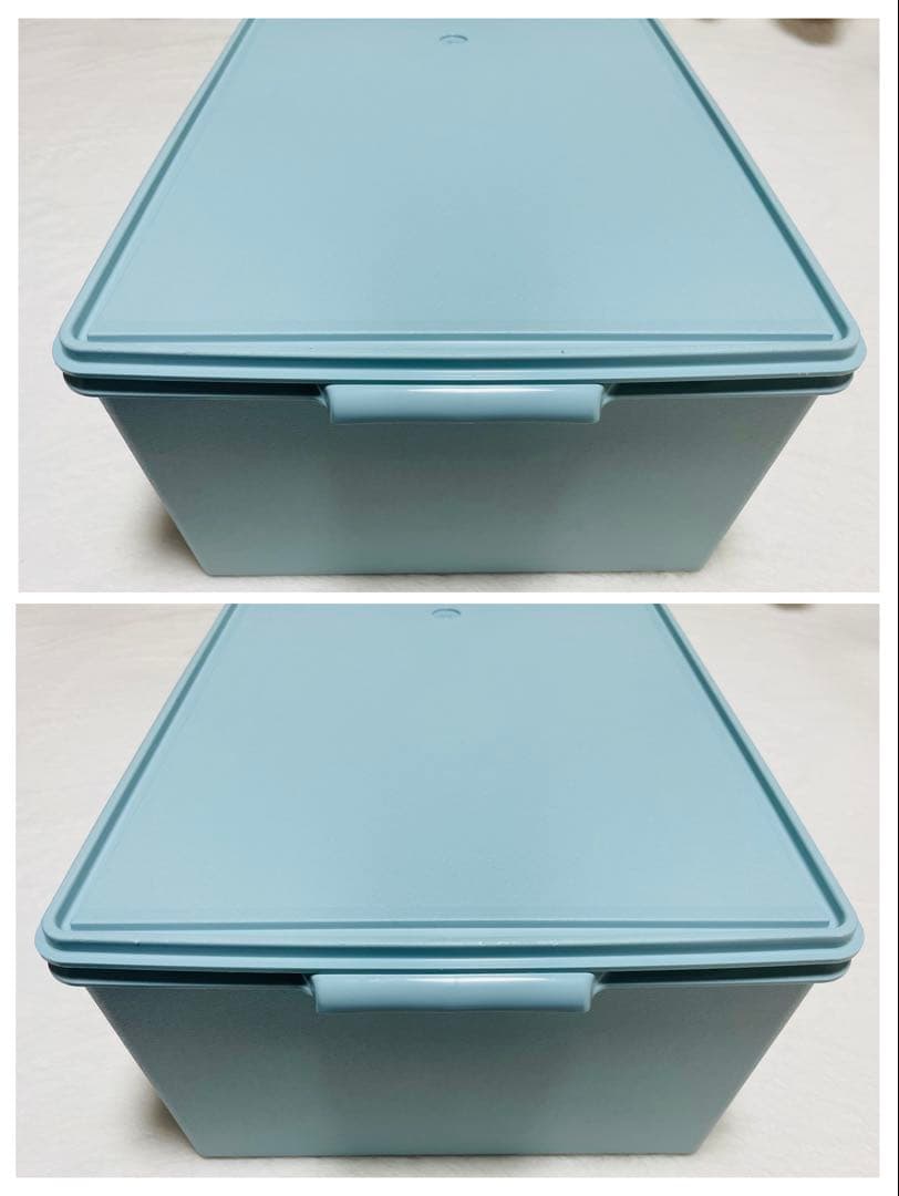 2個セット/送料込み/タッパーウェア/ディープ/ロング/スーパーケース/水色