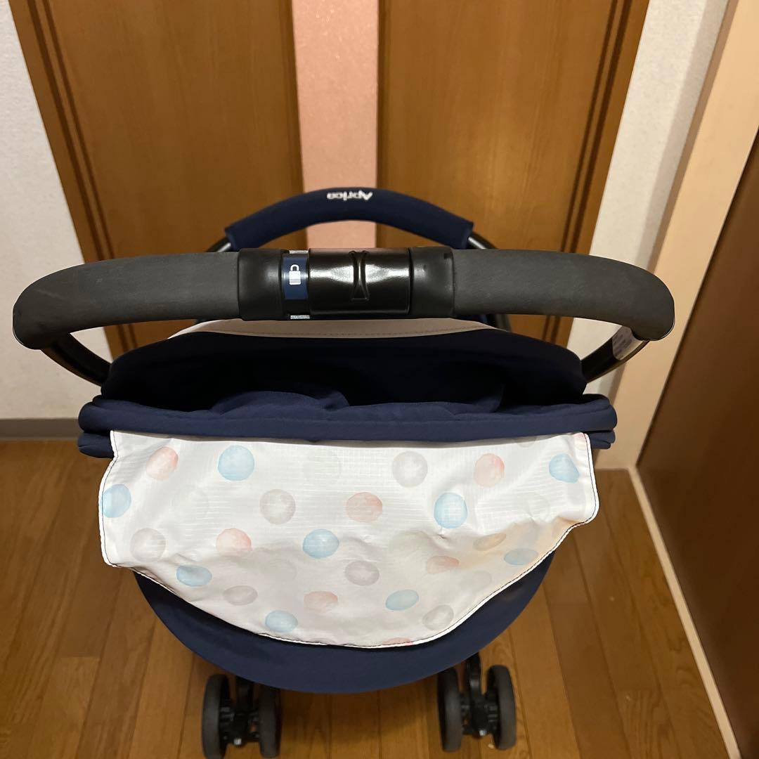 アップリカ カルーンエアー カルーン ベビーカー A型 軽量 ドット ネイビー