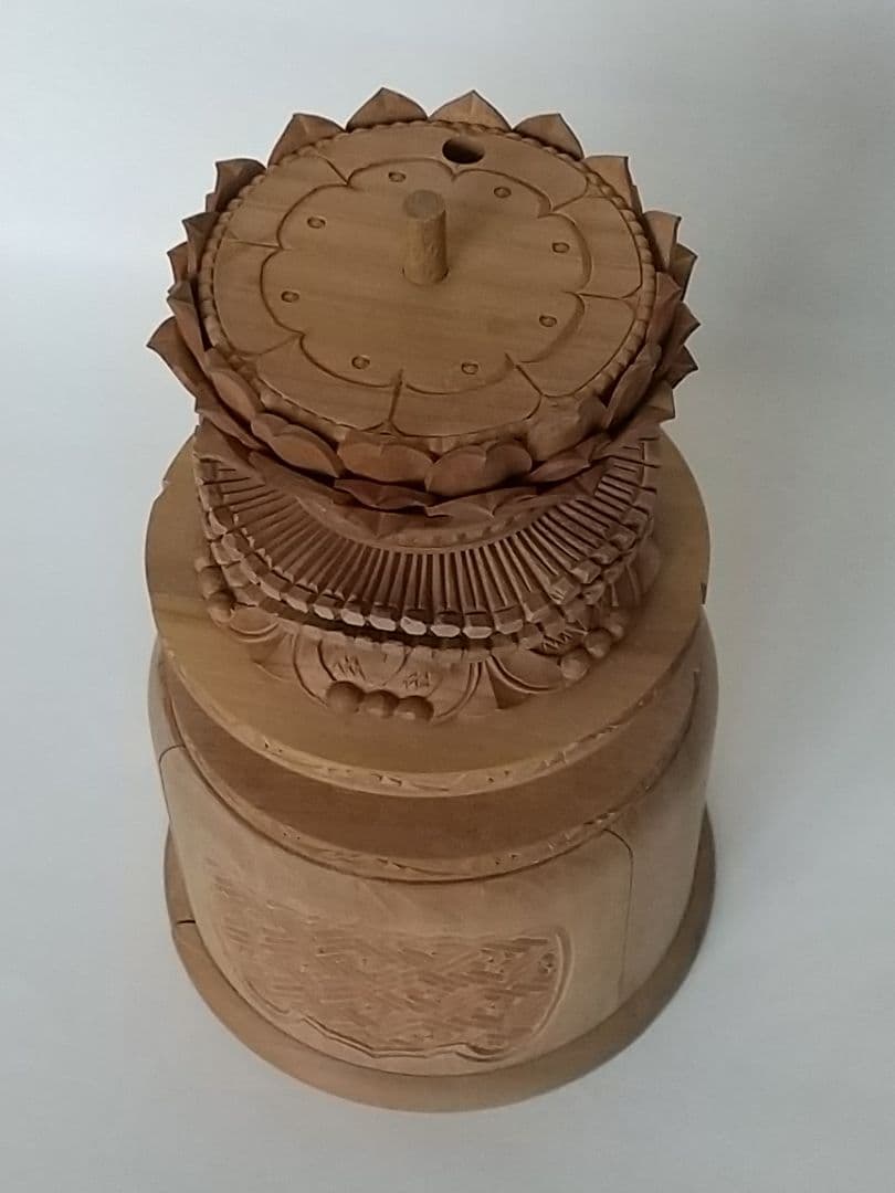 台座４点 立像用 #491#494#495#498 背切◆白檀 木彫 仏像付属品