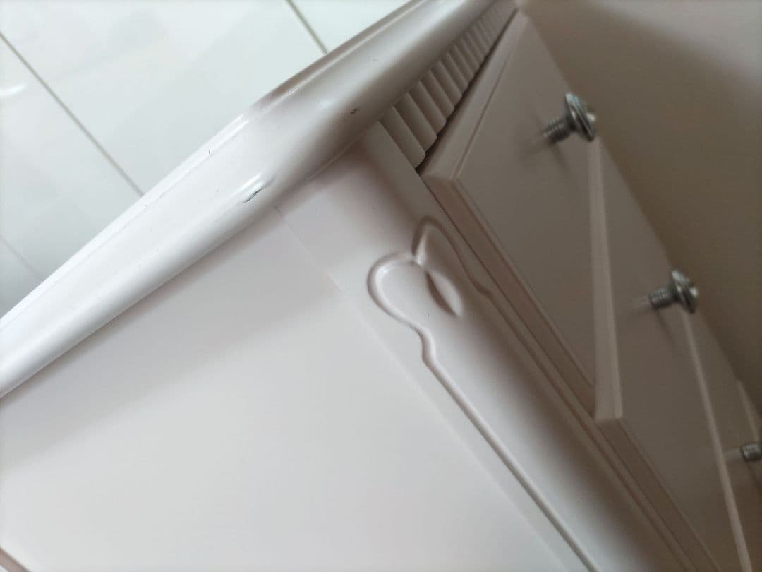 【美品】ベビーピンク4段チェスト