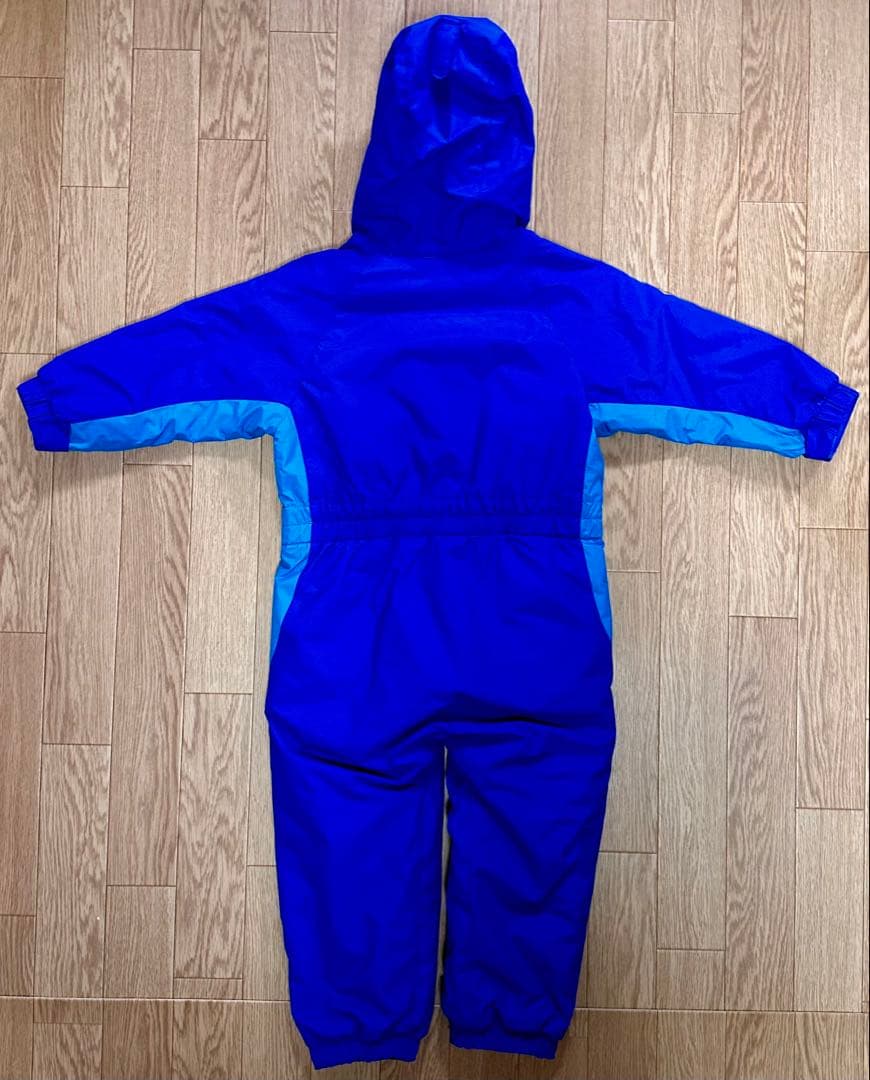 【未使用】mont-bell スキーウェア キッズ つなぎ 100cm 青