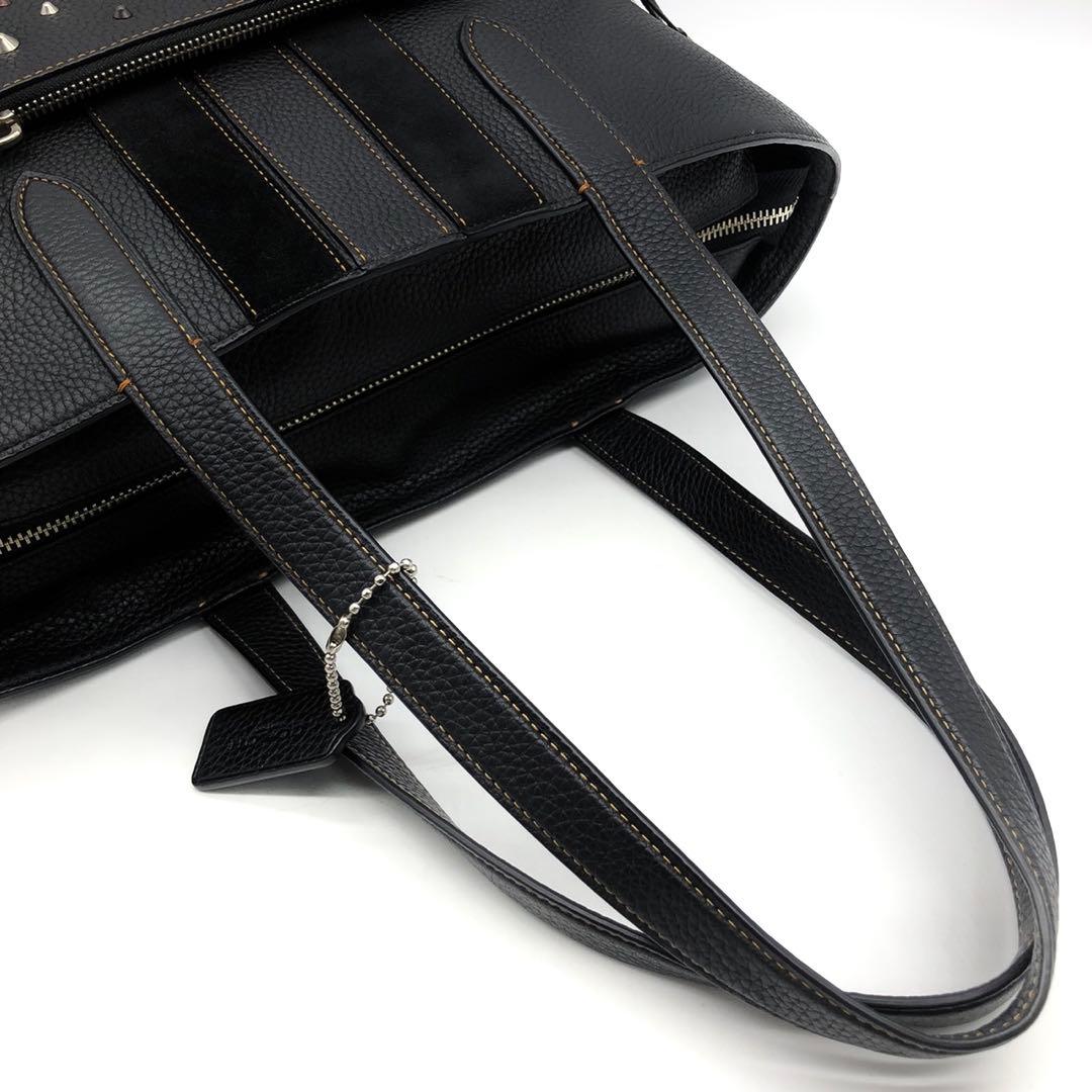 【未使用級】 COACH トートバッグ メトロポリタン スタッズ レキシー