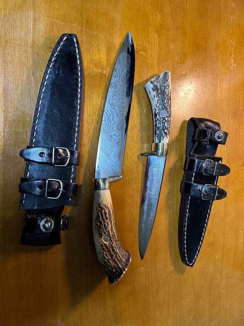 玉鋼製の狩猟用ナイフ天野刃物工房