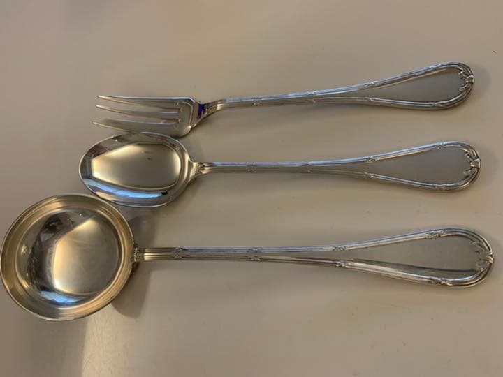 値下げ　クリストフル　リュバン　サービングスプーン　フォーク　レードル