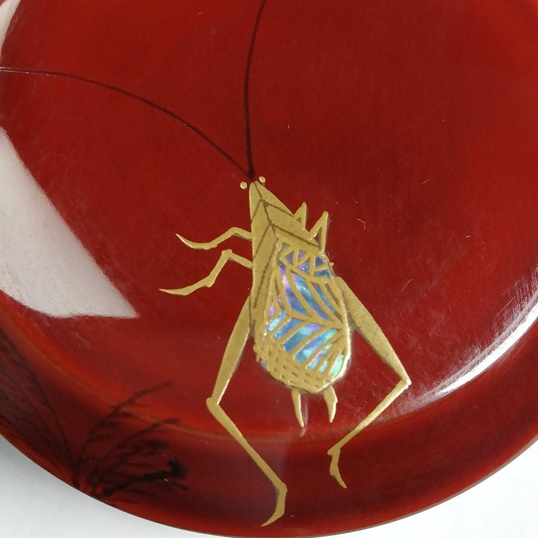 Ｔ９９９　棗　『鈴虫蒔絵』『雪吹』『竹内幸済 作』　共箱　茶道具