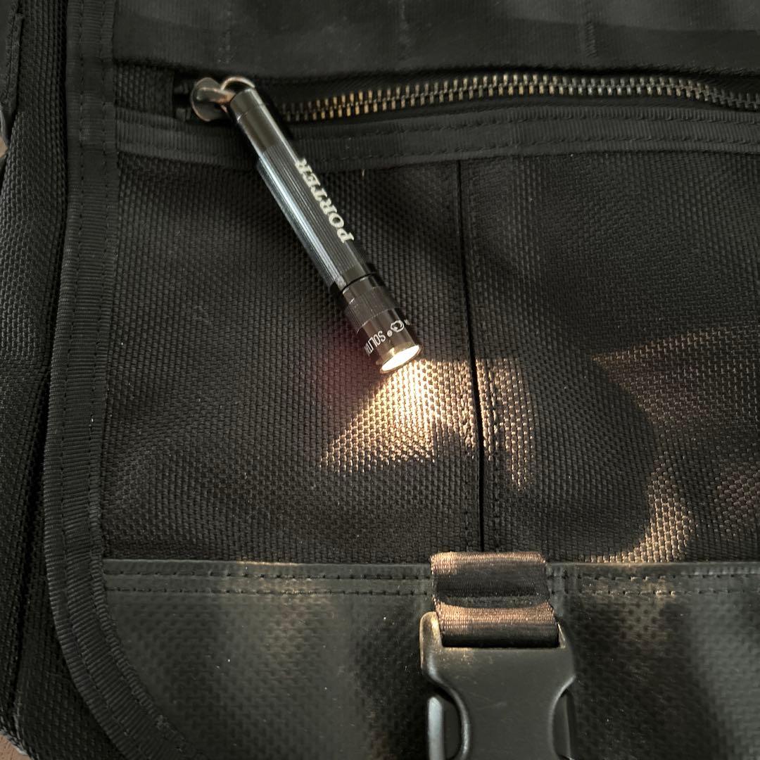 PORTER ヒート　メッセンジャーバッグ　ライト付き　大容量