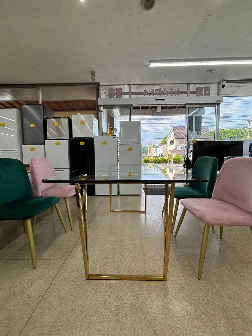 フランフラン Francfranc フェリシテ クリアガラスダイニング5点セット