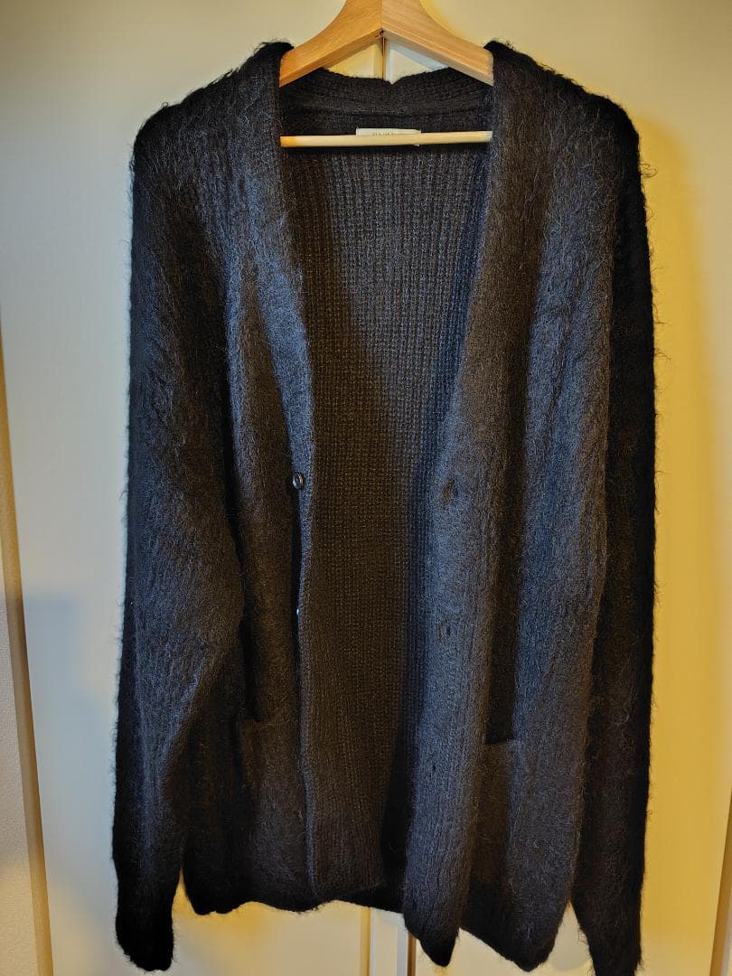 試着のみ　SHAGGY ALPAKA CARDY　BLACK