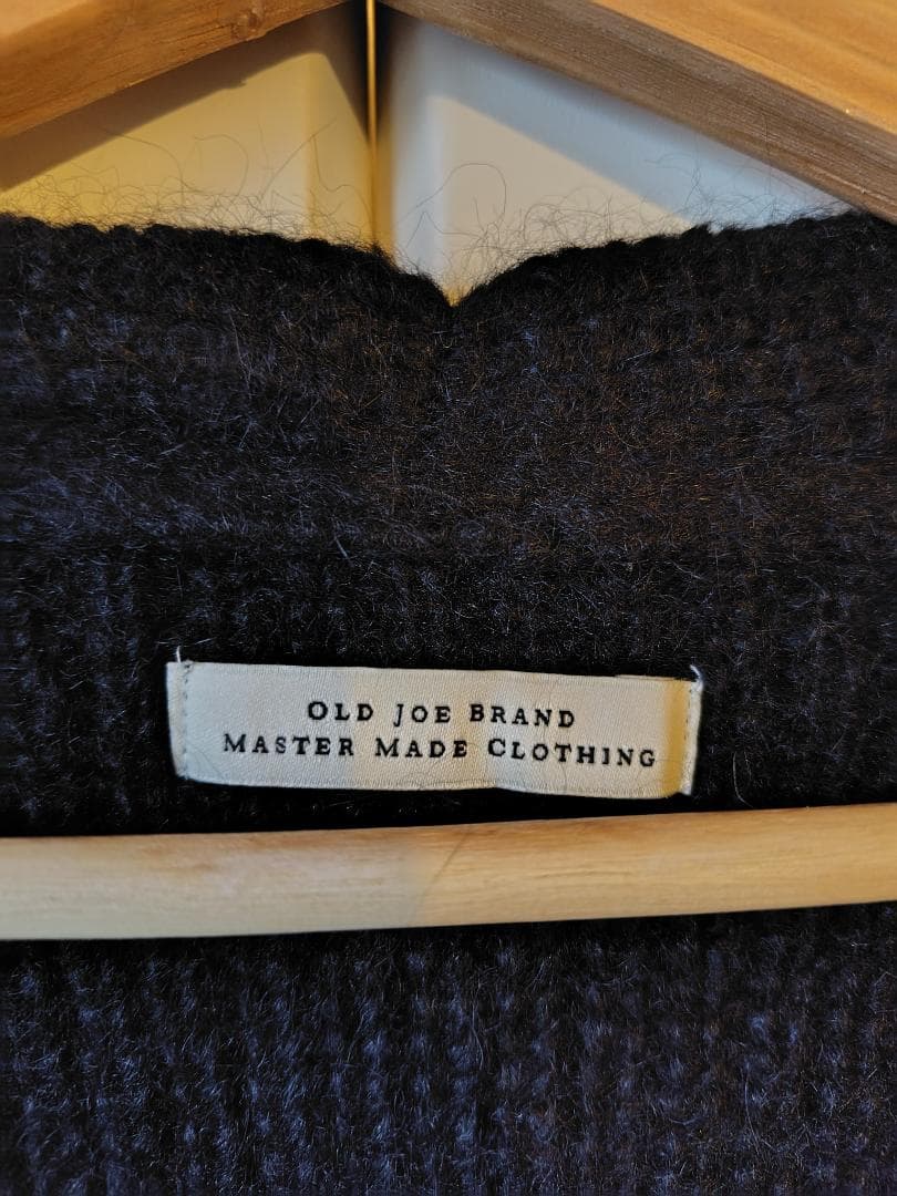 試着のみ　SHAGGY ALPAKA CARDY　BLACK