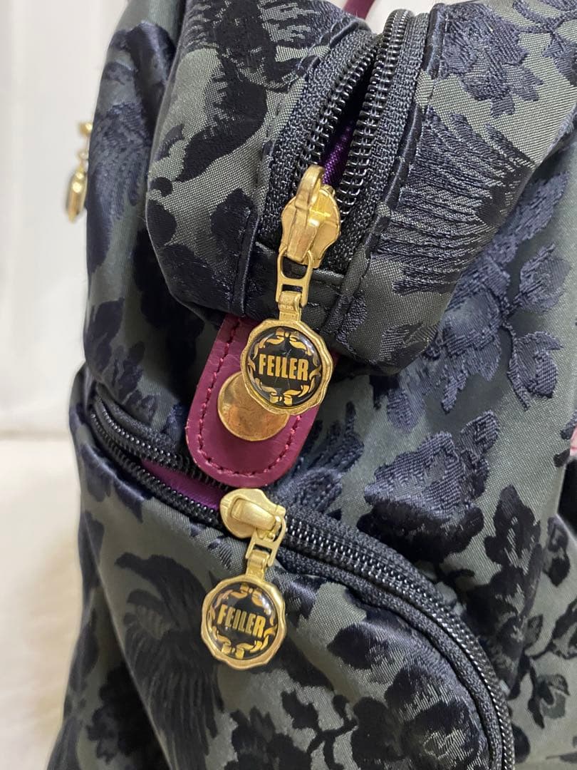 美品 FEILERトラベルキャリー トローリーバッグ 花柄