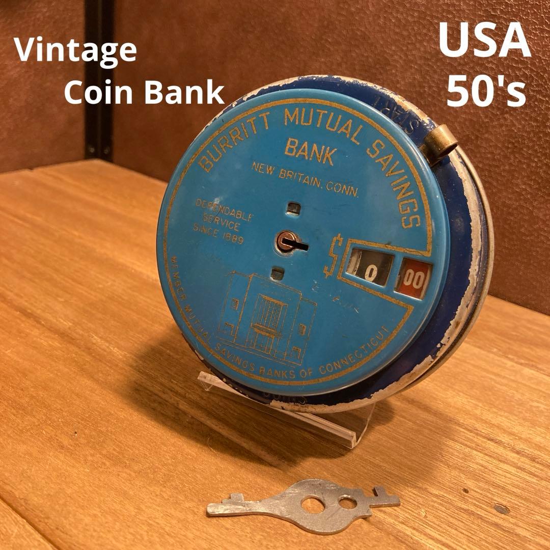 US仕入れ ビンテージ バンク 貯金箱 金庫 add アドバタイジング3