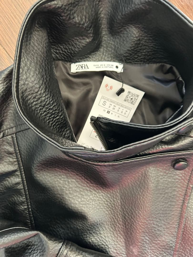 へきは　レザーショートジャケット 黒