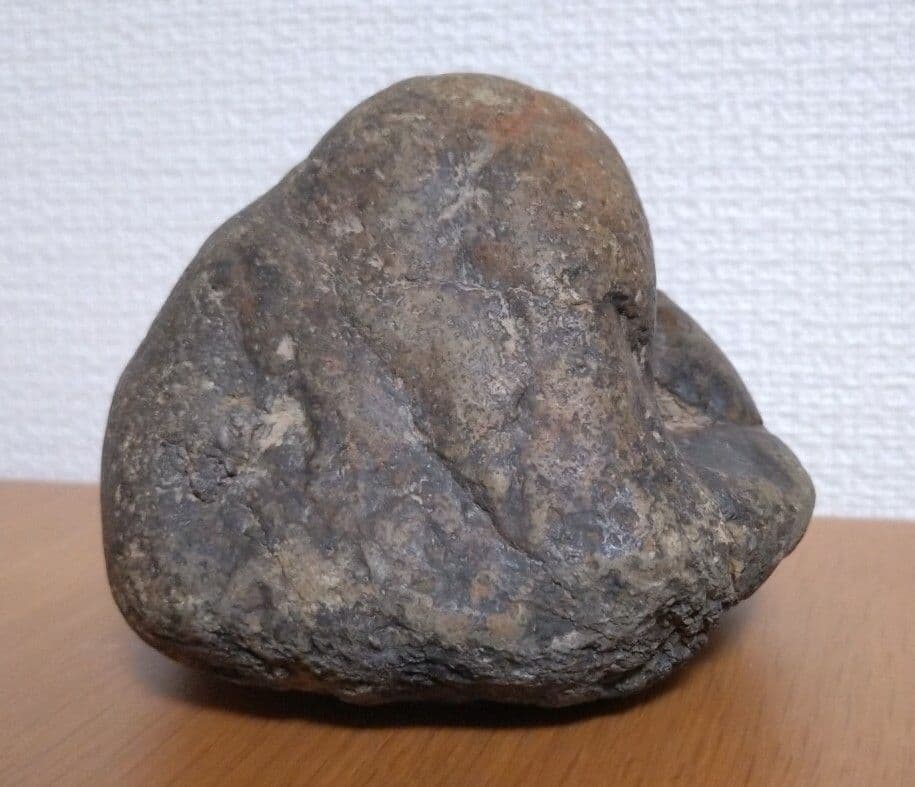 【鑑賞用自然石(風速)】自然石(只見川) 台座付き