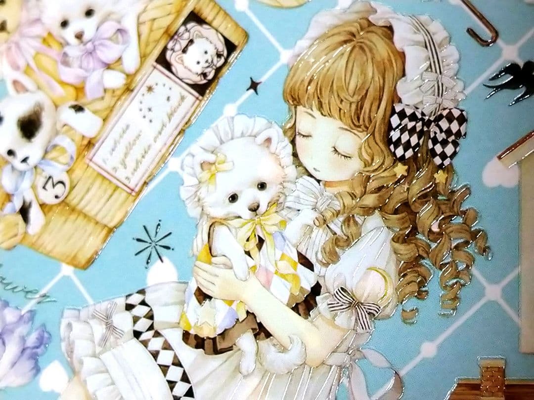 J880＃小狗乖乖(水晶)浸月岛切り売り海外人物マステ女の子