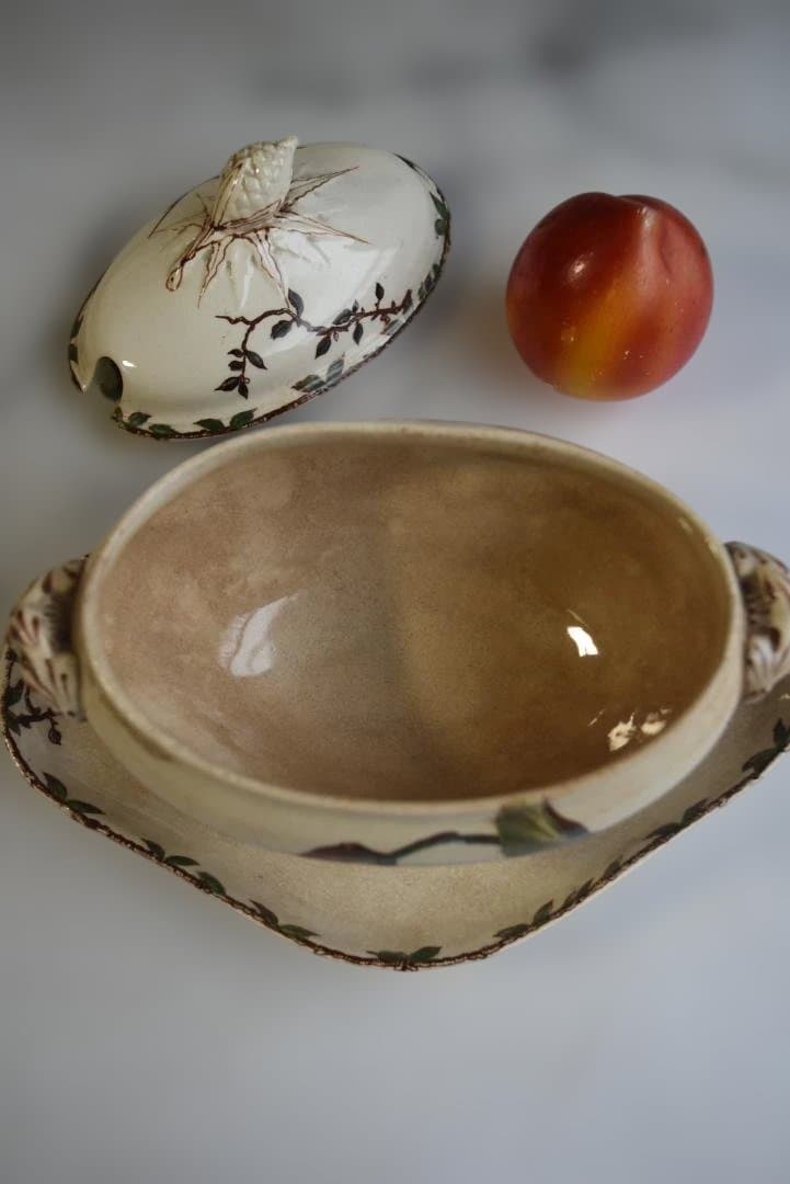 レアChoisy Le Roi　OXFORD　つばめと花のマスタードの器