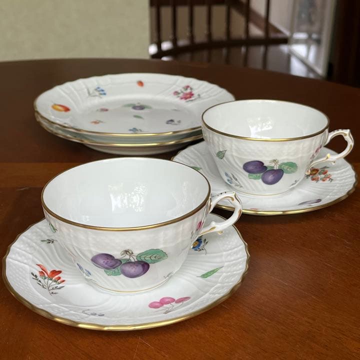 【レア美品】リチャードジノリ★ベッキオペルージャ★トリオ　ペア