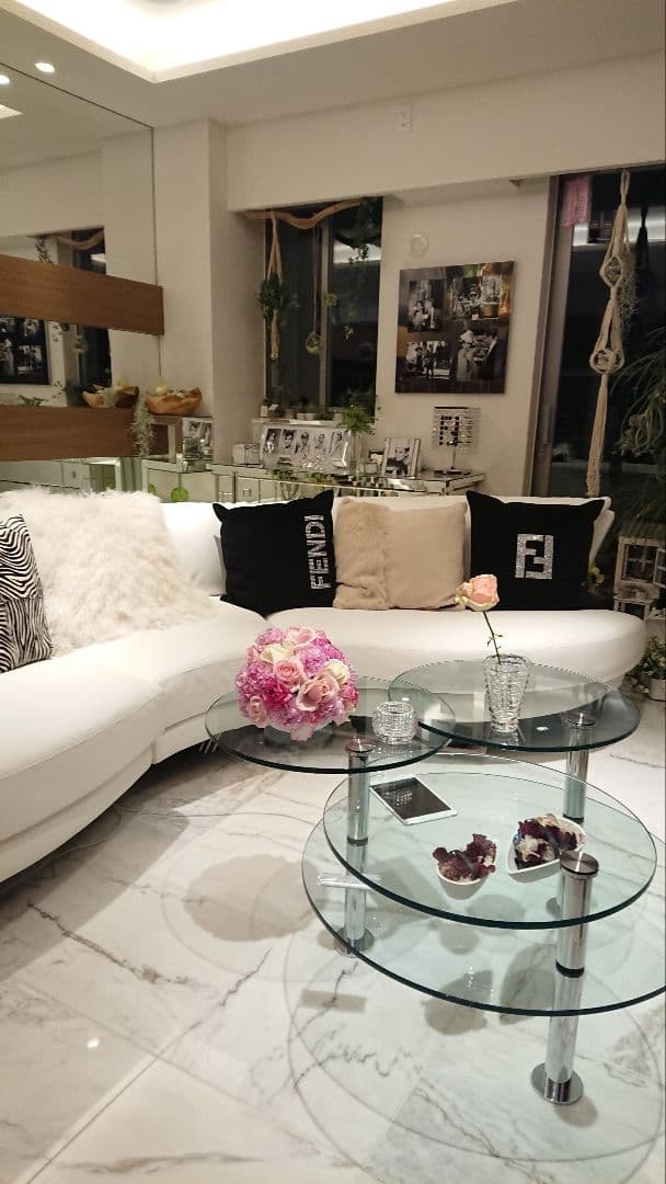 特大 ② FENDI クッション モノグラム 約57cm