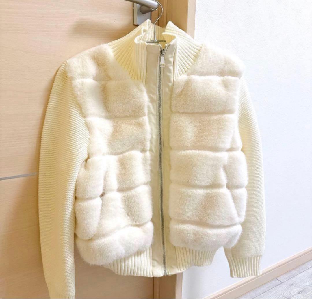 翌日配送　ディーホリック　DHOLIC ニットファーダウン　ダウン