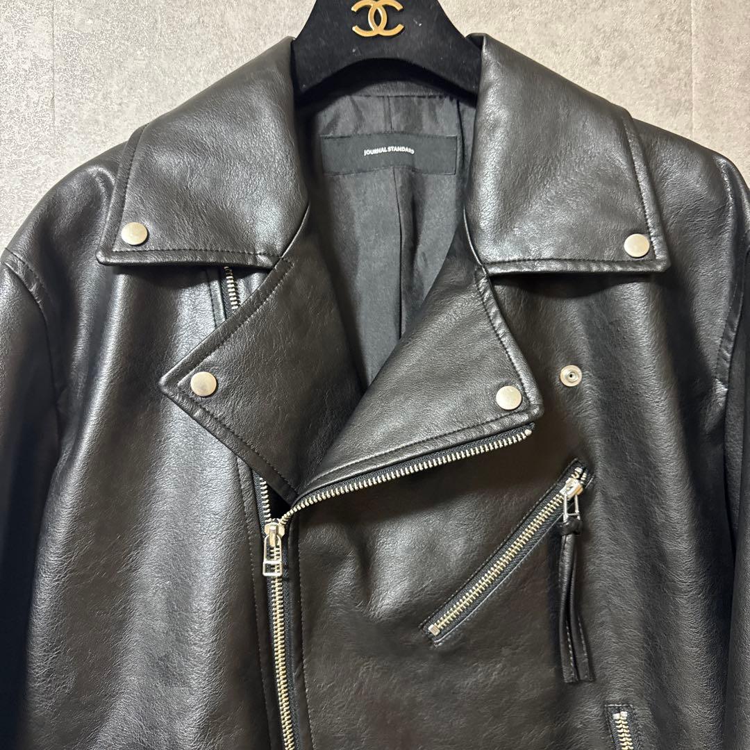 ジャーナルスタンダード ダブルライダースジャケット 黒 EZ46 美品
