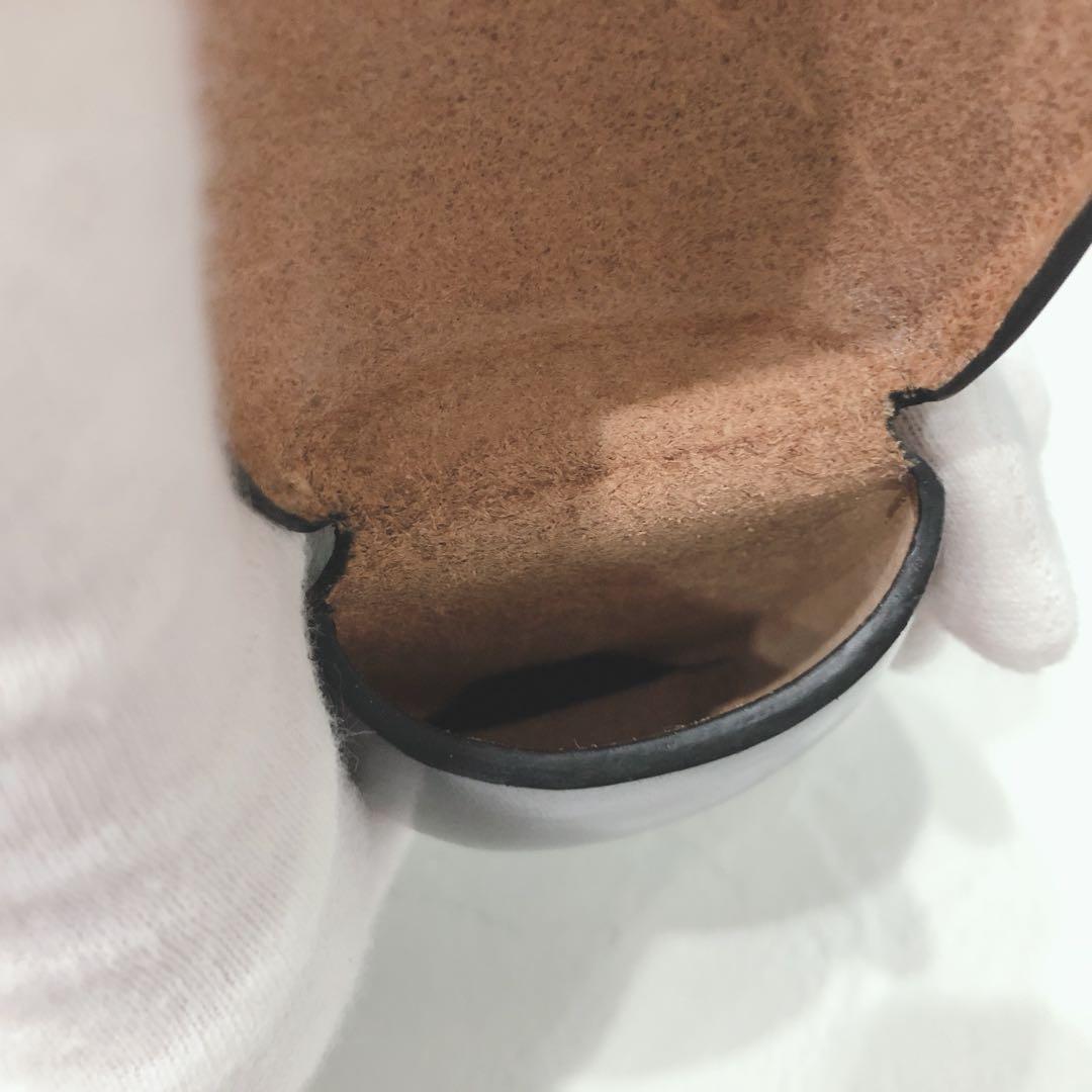 ☆未使用☆GANZO ケース マエストロ ダークグレー レザー コンパクト