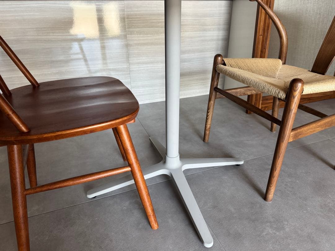 【グリニッチ】Round Cafe Table 900｜オーク【送料込】