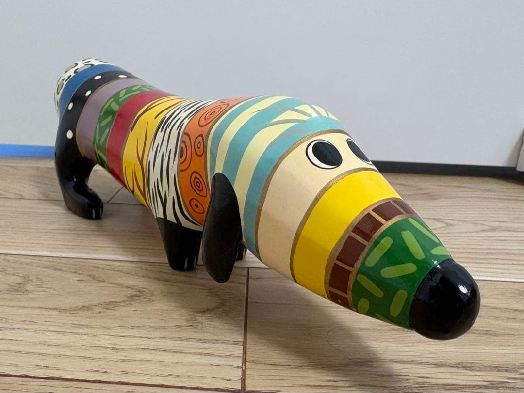 ドイツ　木製犬オブジェ　ダックス