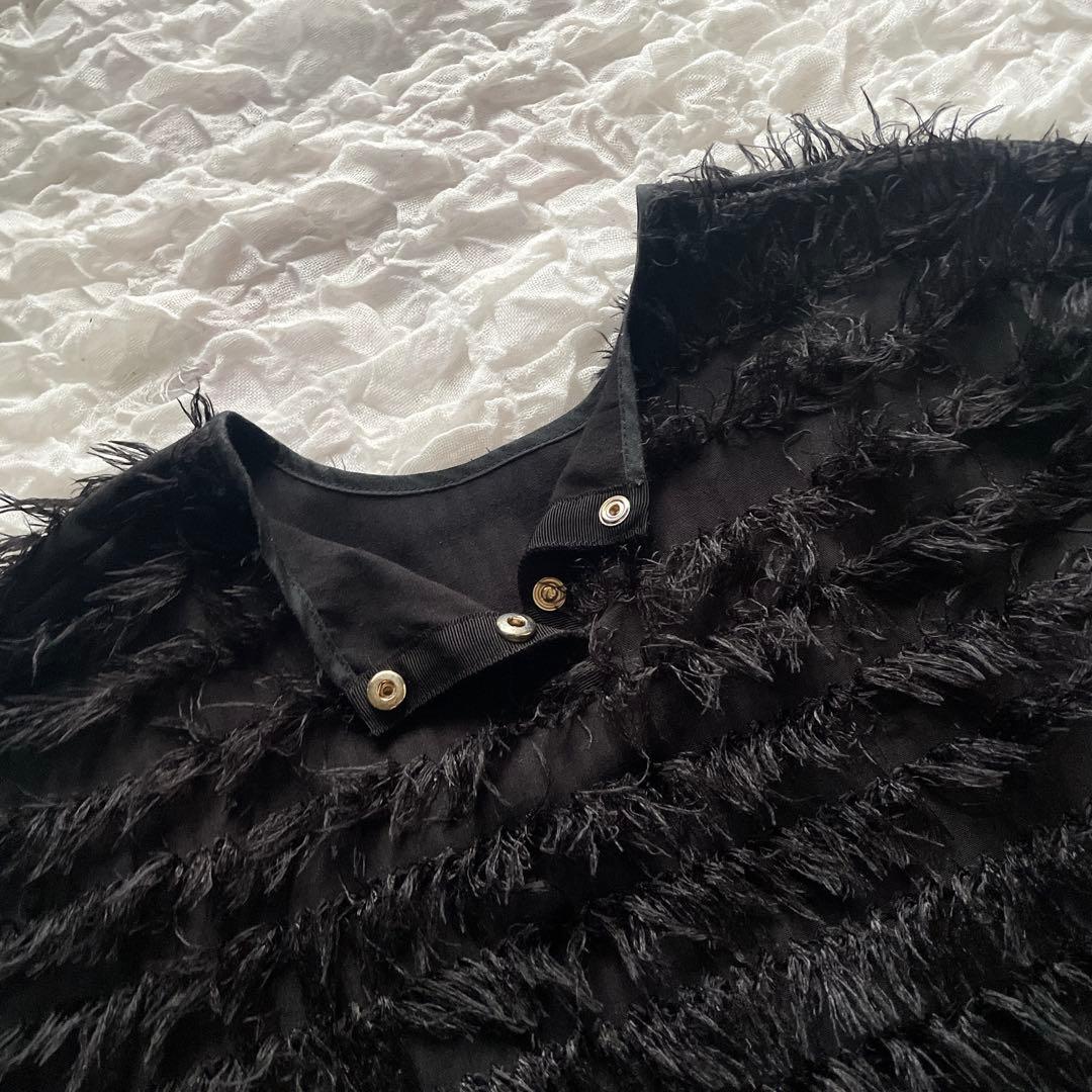 Gypsohila ジプソフィア Feather Tee 半袖 トップス 黒