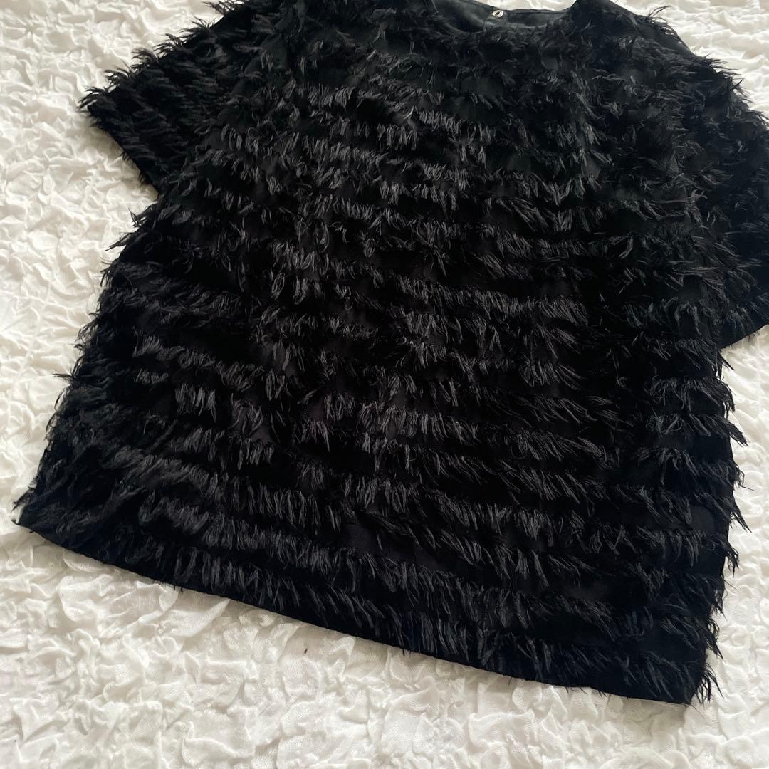 Gypsohila ジプソフィア Feather Tee 半袖 トップス 黒