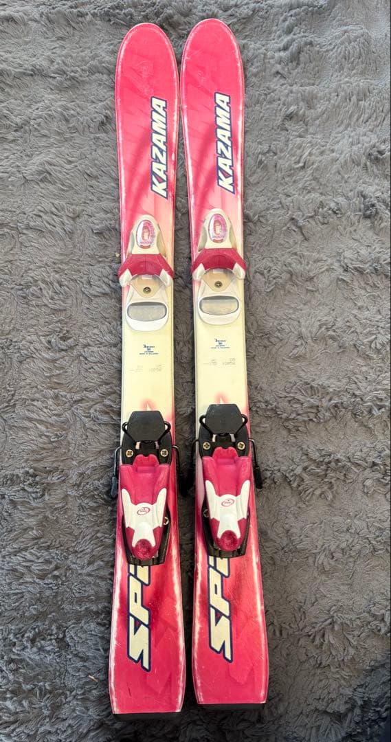 子供用スキー3点セット　KAZAMA板 90cm / ブーツ 20cm/ストック