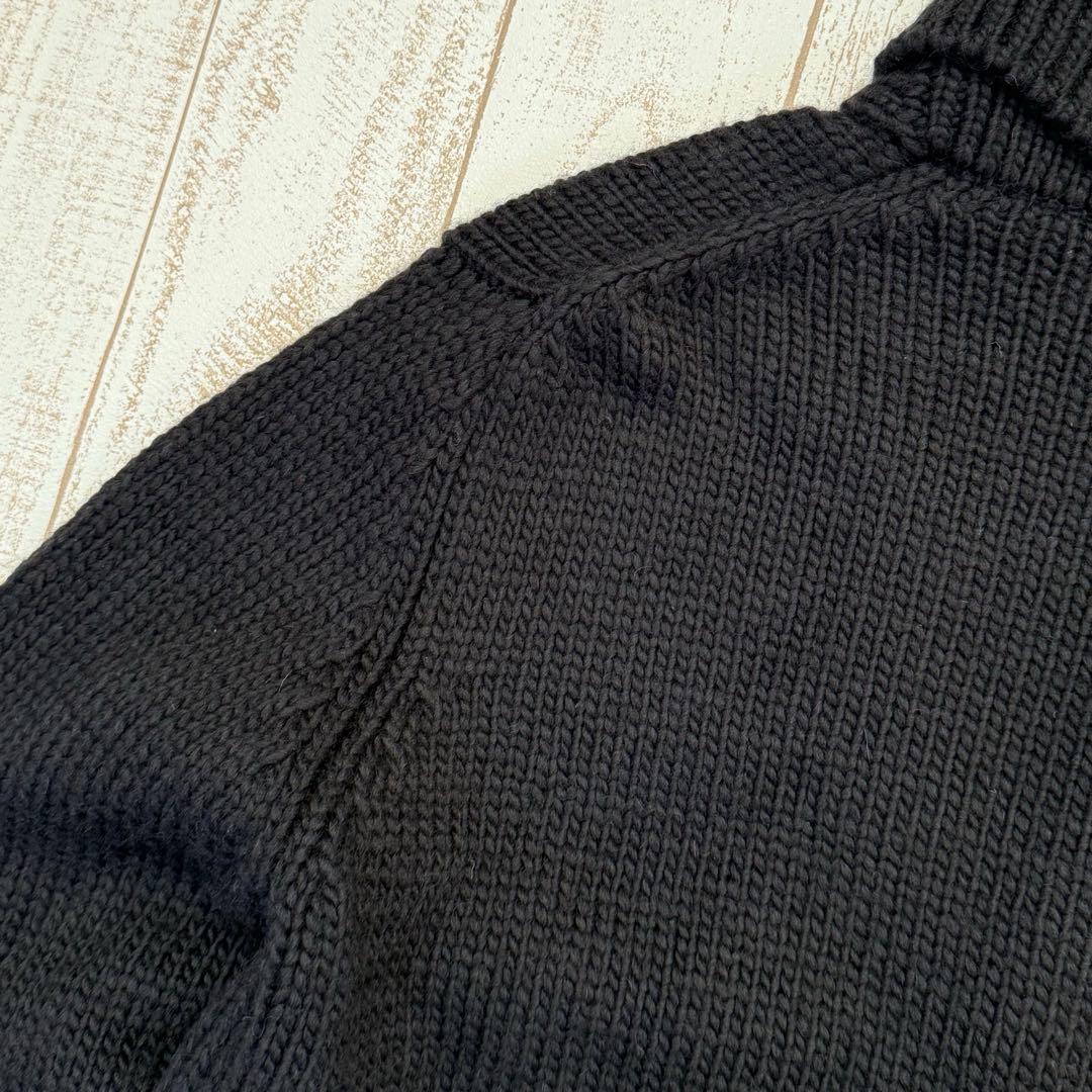 オミ。【WHITE LINE】ローゲージ　ショールカラー　カーディガン