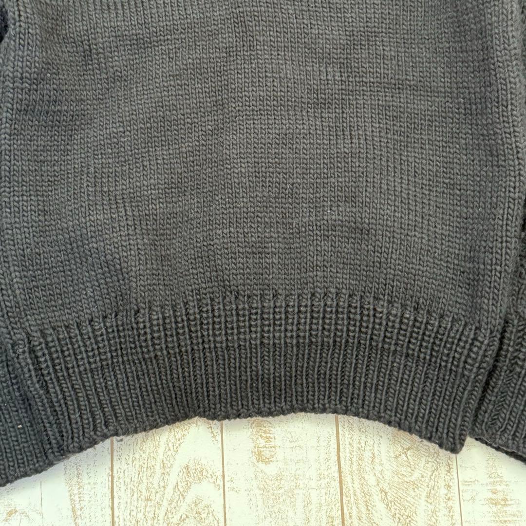 オミ。【WHITE LINE】ローゲージ　ショールカラー　カーディガン