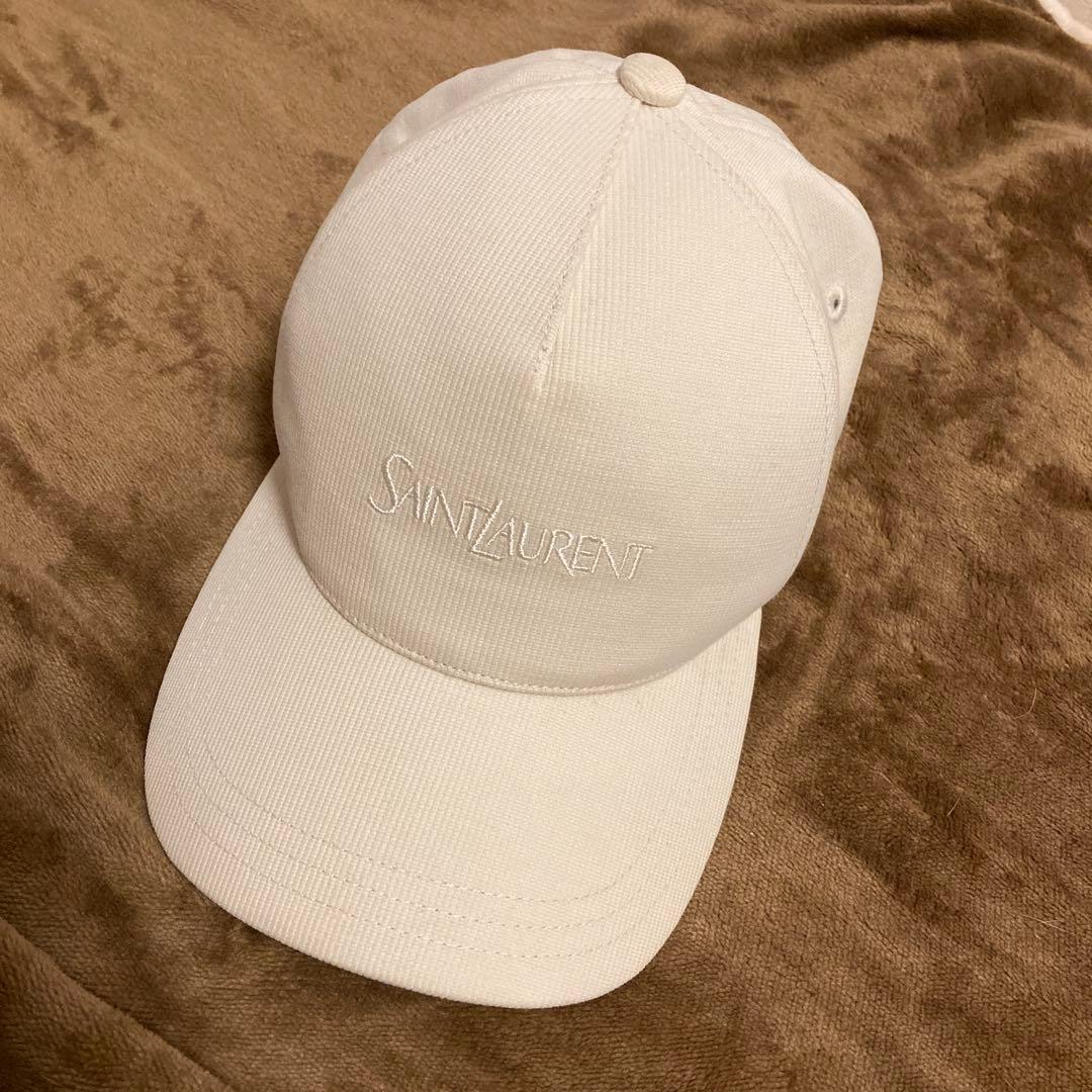 サンローラン　キャップ　アイボリー