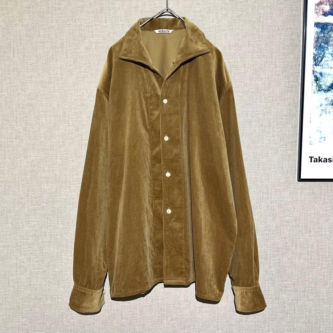 トップス Auralee FINX CORDUROY SHIRT sample