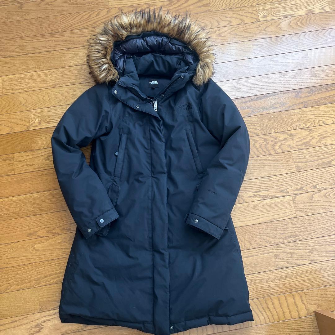日本未入荷　ノースフェイス　レディース　ロングダウン　モッズコート　L 黒