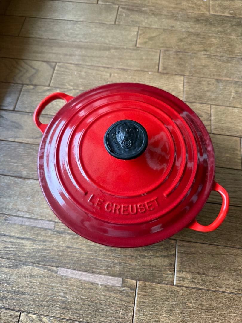 LE CREUSET 鋳鉄製 両手鍋 レッド 20cm