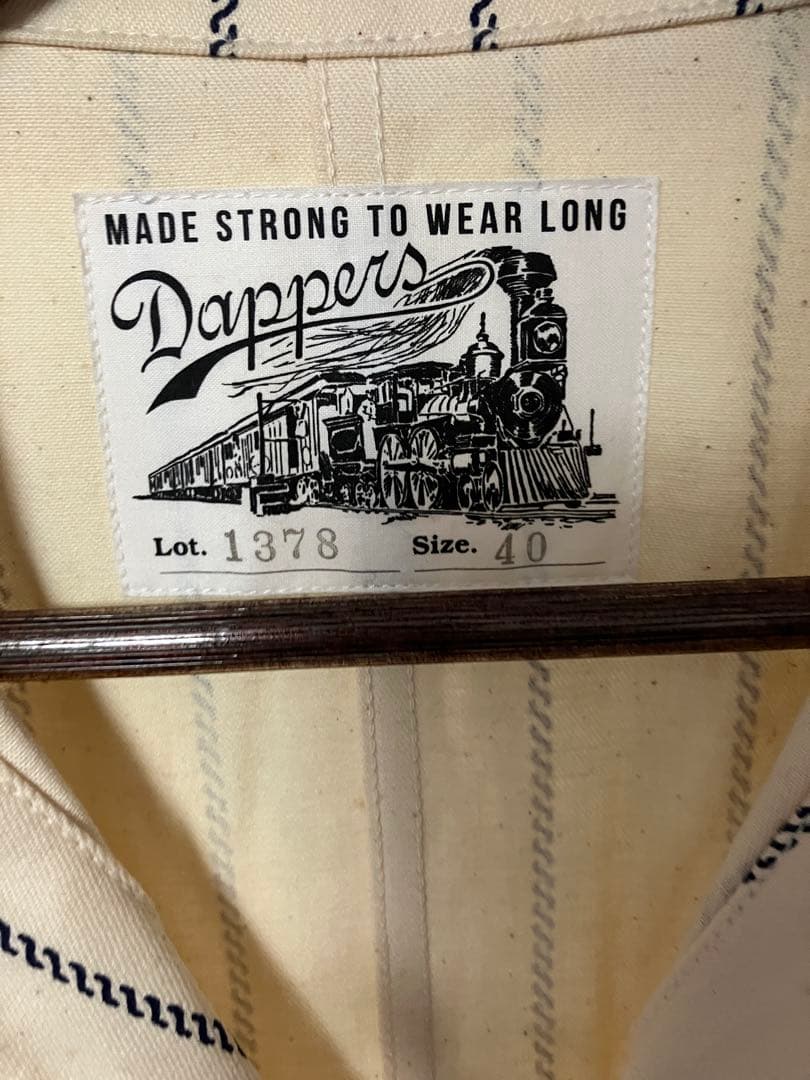 ダッパーズ dapper's エンジニアコート　クリーム　ロープ柄