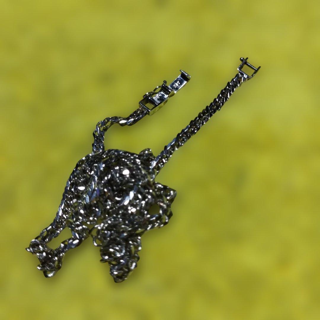 プラチナPt850.喜平ネックレス.6面W.30グラム