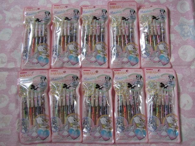 ゼブラ サラサクリップ マーブルカラー 5色セット 10パック ディズニー