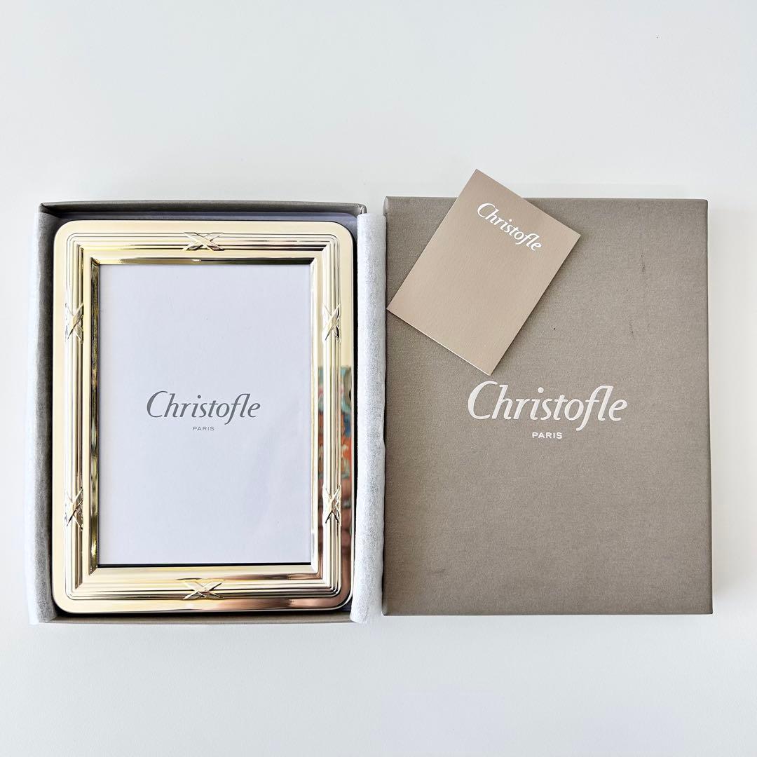 未使用 クリストフル Christofle リュバン フォトフレーム ゴールド