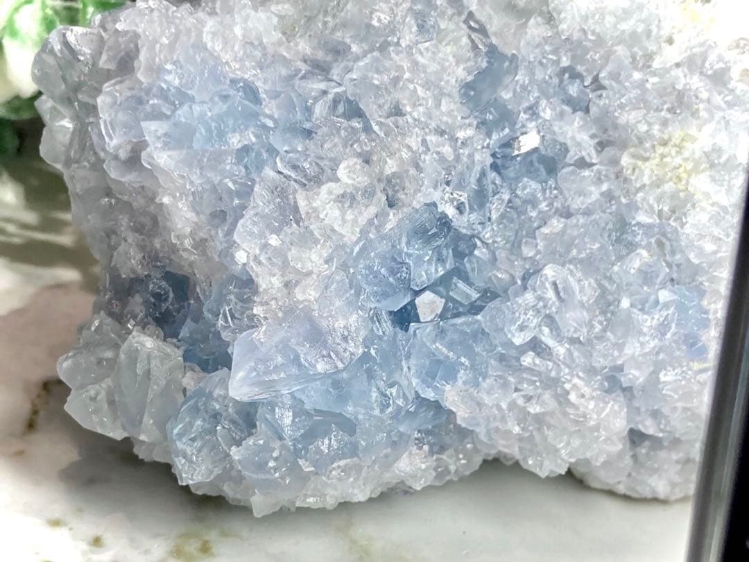 【天使の石】 特大　セレスタイト　天青石　原石　ラフストーン
