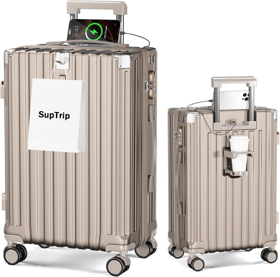 スーツケース キャリーケース 大型 軽量 キャリーバッグ 耐衝撃 USBポート付