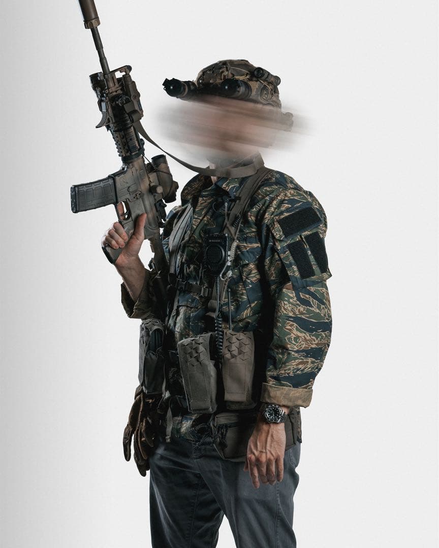 Platatac ジャングルシャツ フィールドシャツ S-R タイガーストライプ