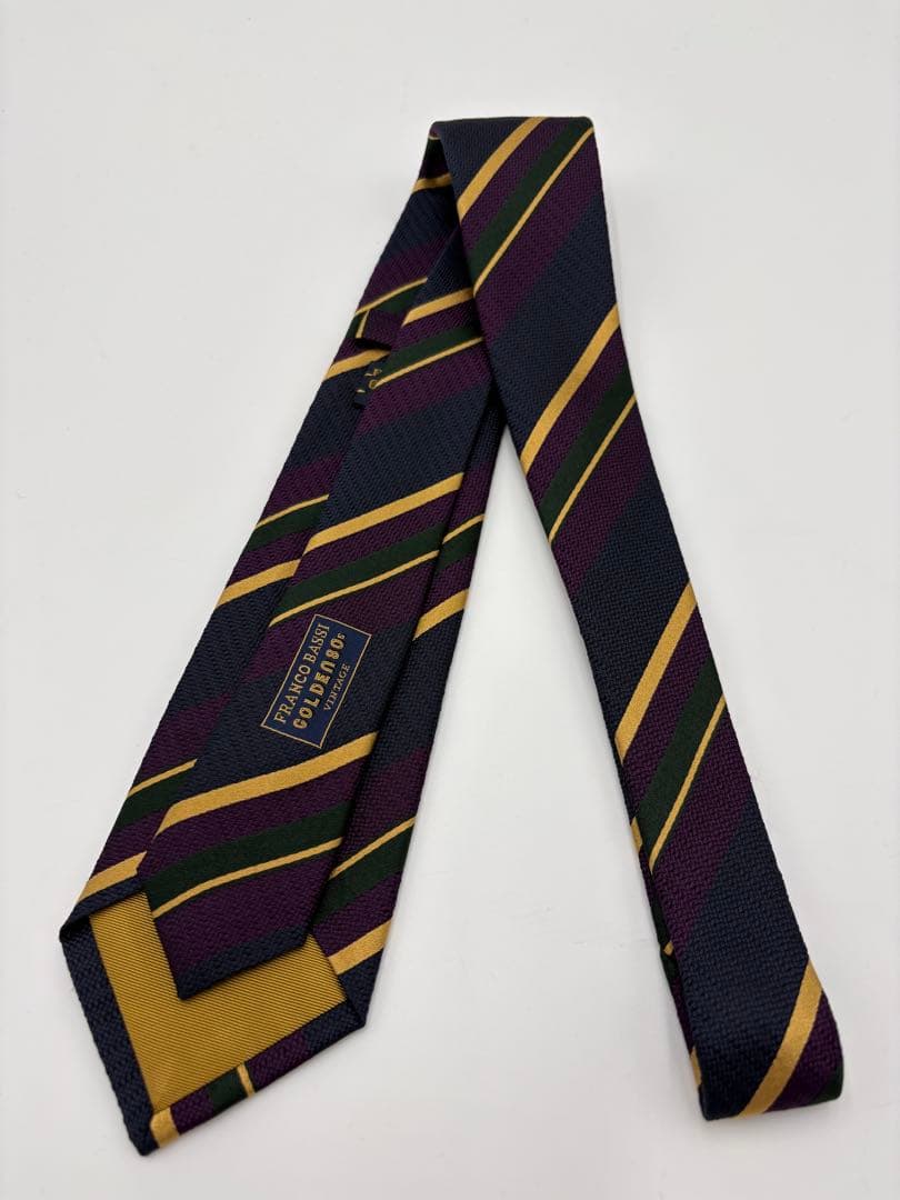 新品未使用　FRANCO BASSI ネクタイ　フランコバッシ　レジメンタル