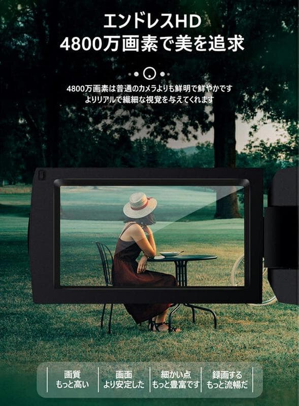 ビデオカメラ 4K超高画質 DVビデオカメラ 3.0インチ大画面 16倍ズーム