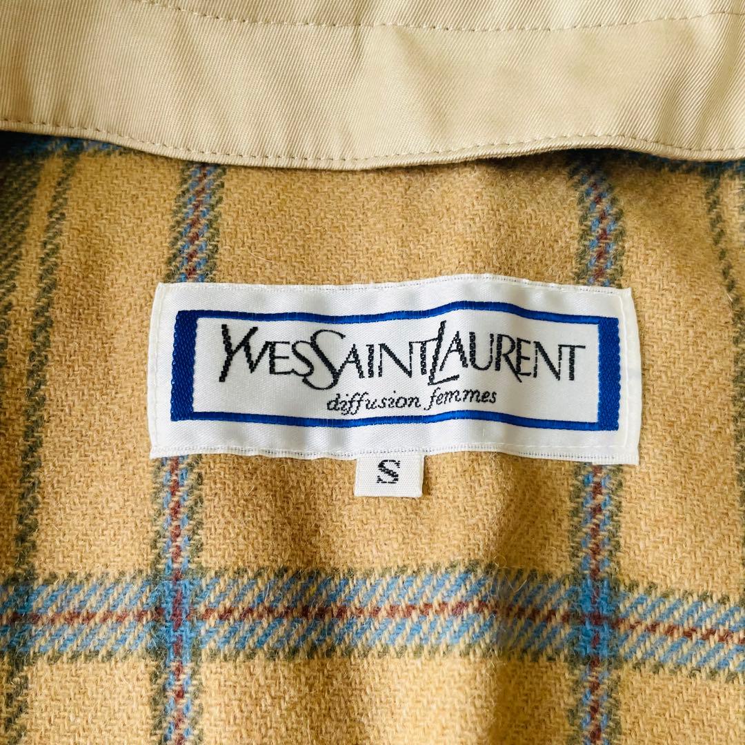 美品 Yves Saint Laurent トレンチコート ライナー 金ボタン
